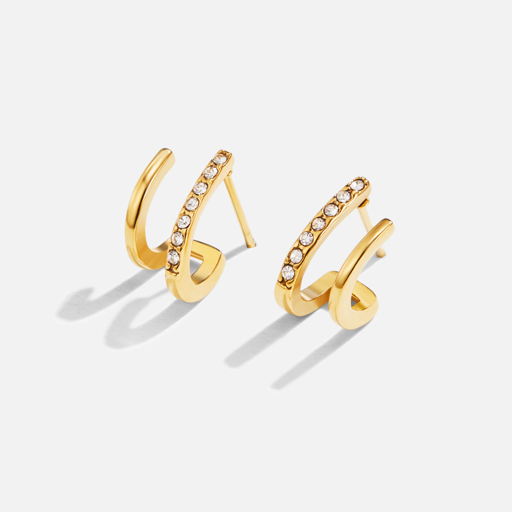 Ellery Canberra™ - Ruthie | Claw Gold & Crystal Earrings