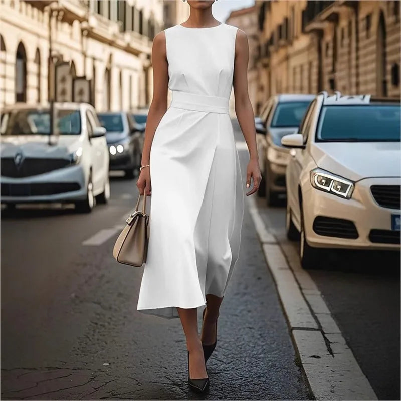 Ellery Canberra™ | Ryve - Elegant Round Neck Dress