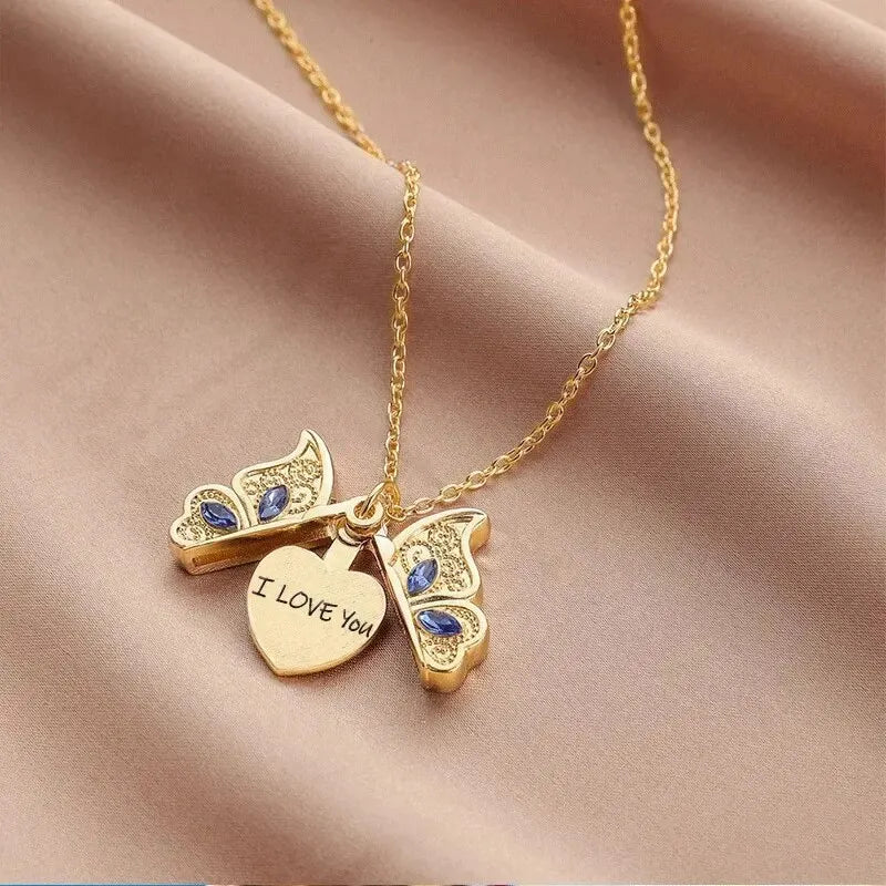 Ellery Canberra™ - Abby | Butterfly Necklace With Engravings