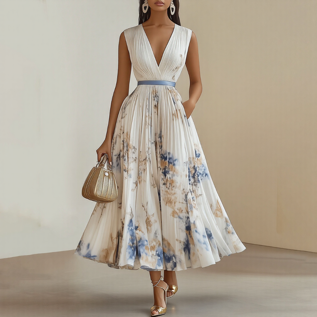 Ellery Canberra™ | Milano - Elegant Pleated Maxi Dress
