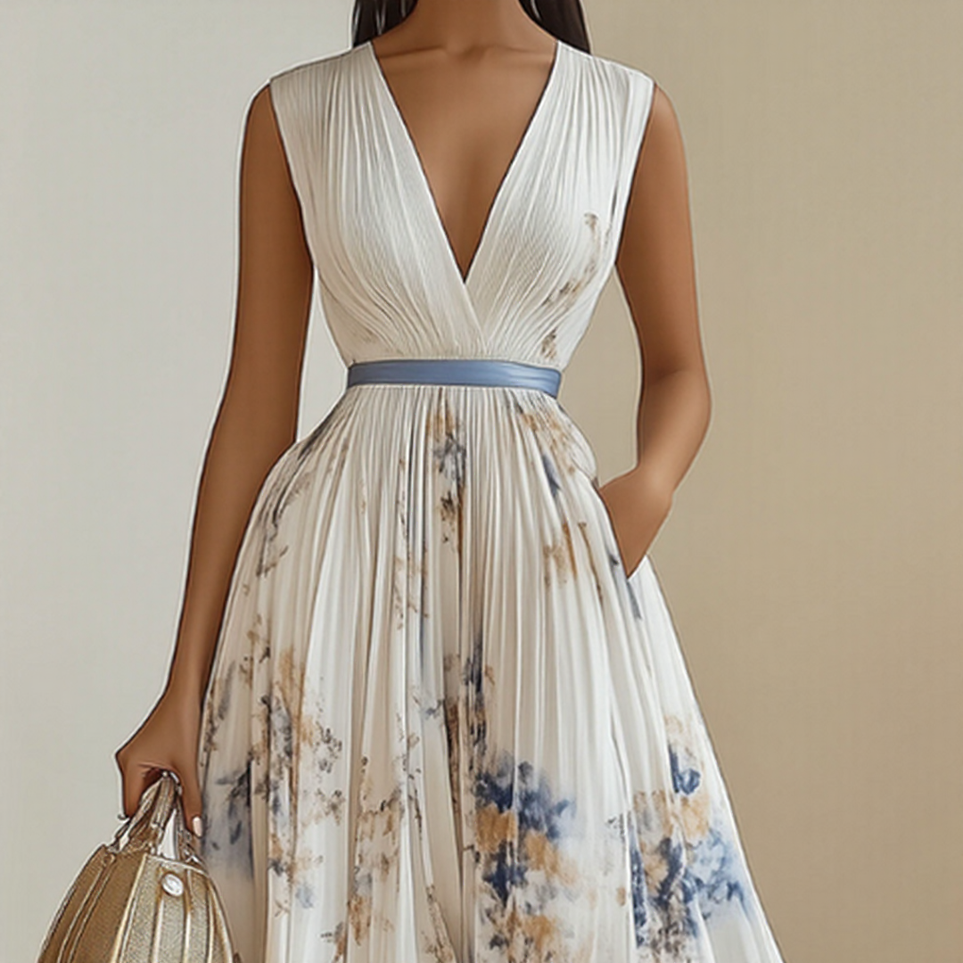Ellery Canberra™ | Milano - Elegant Pleated Maxi Dress