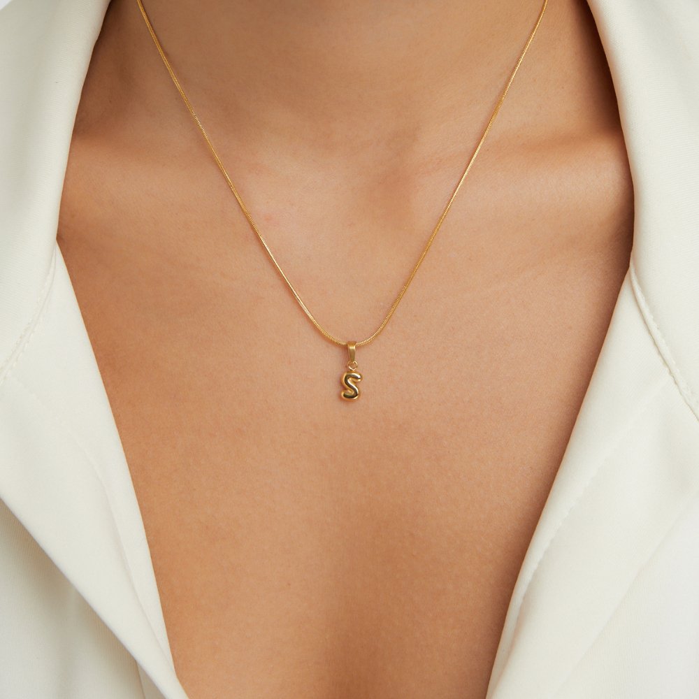 Ellery Canberra™ - Aila | Chic Bubble Letter Necklace