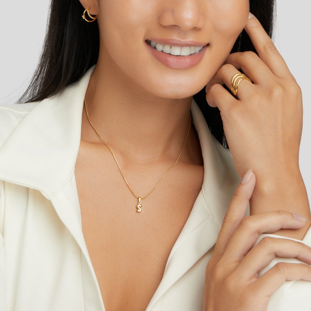 Ellery Canberra™ - Aila | Chic Bubble Letter Necklace
