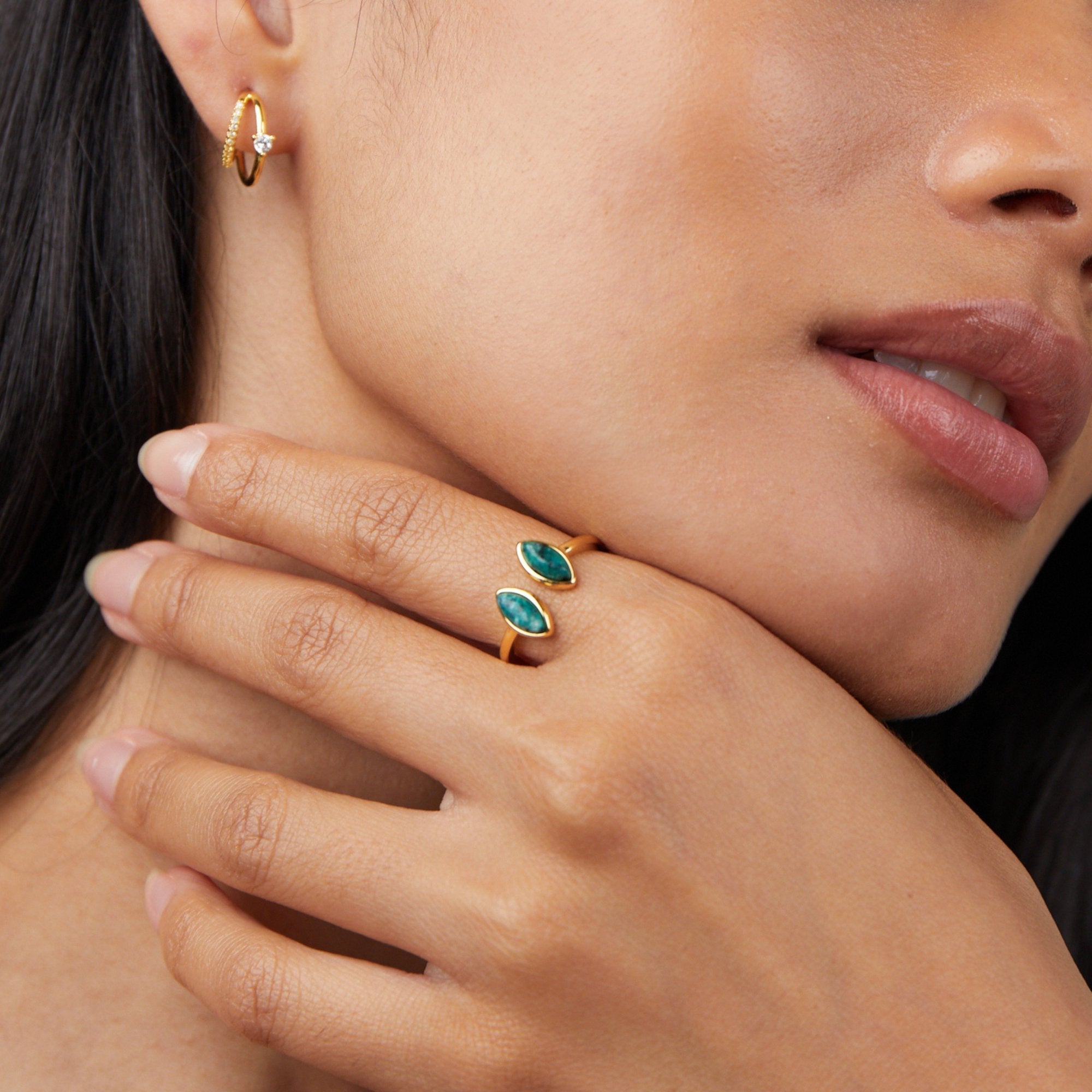 Ellery Canberra™ - Chrystal | Luxury Green Wrap Ring