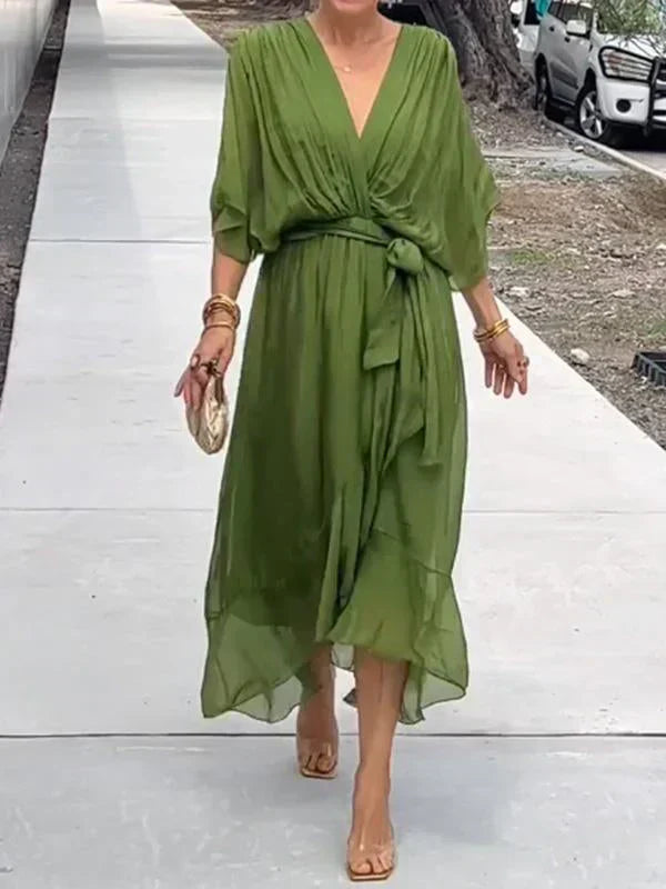 Ellery Canberra™ | Monica - Silk Chiffon Dress With V-neck