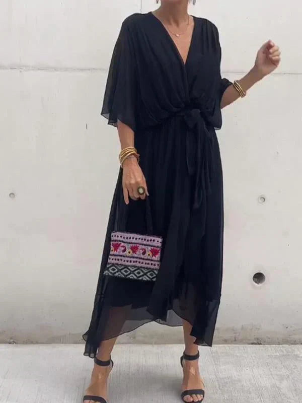 Ellery Canberra™ | Monica - Silk Chiffon Dress With V-neck
