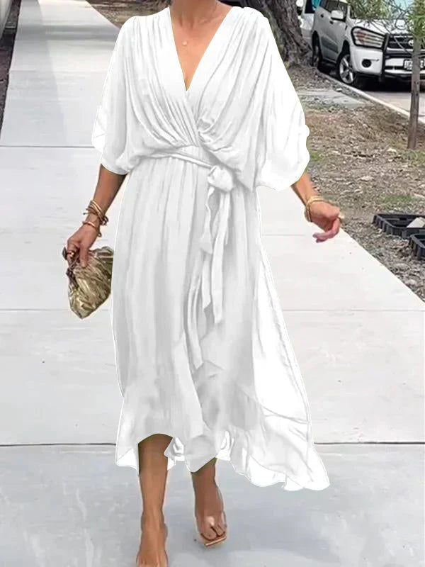 Ellery Canberra™ | Monica - Silk Chiffon Dress With V-neck