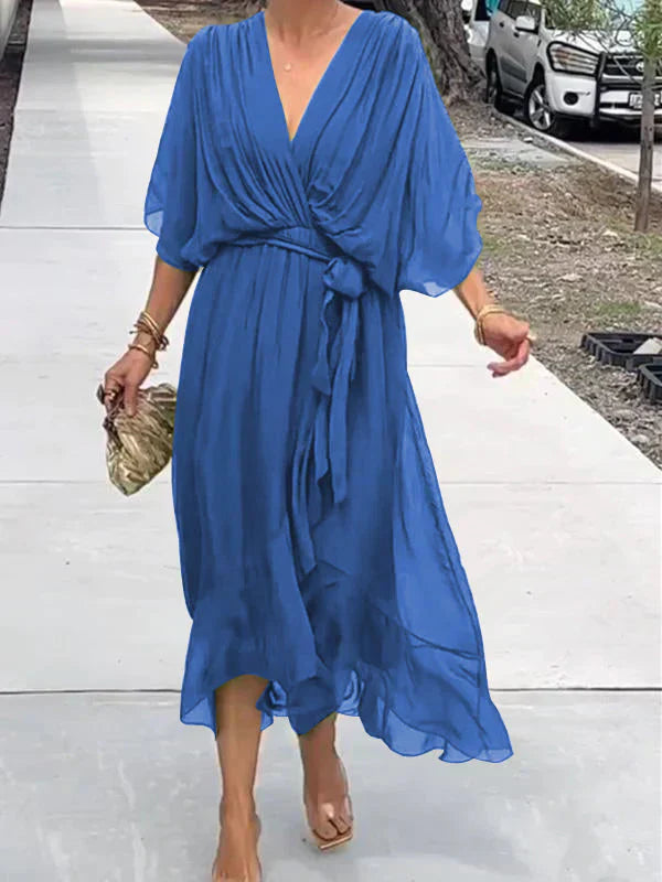 Ellery Canberra™ | Monica - Silk Chiffon Dress With V-neck