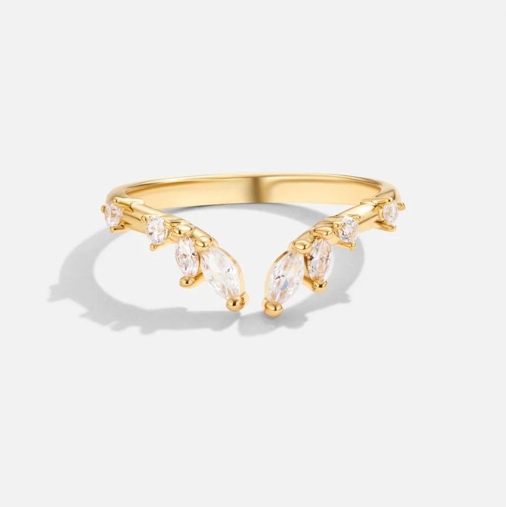 Ellery Canberra™ - Peace | Crystal Gold Vine Ring