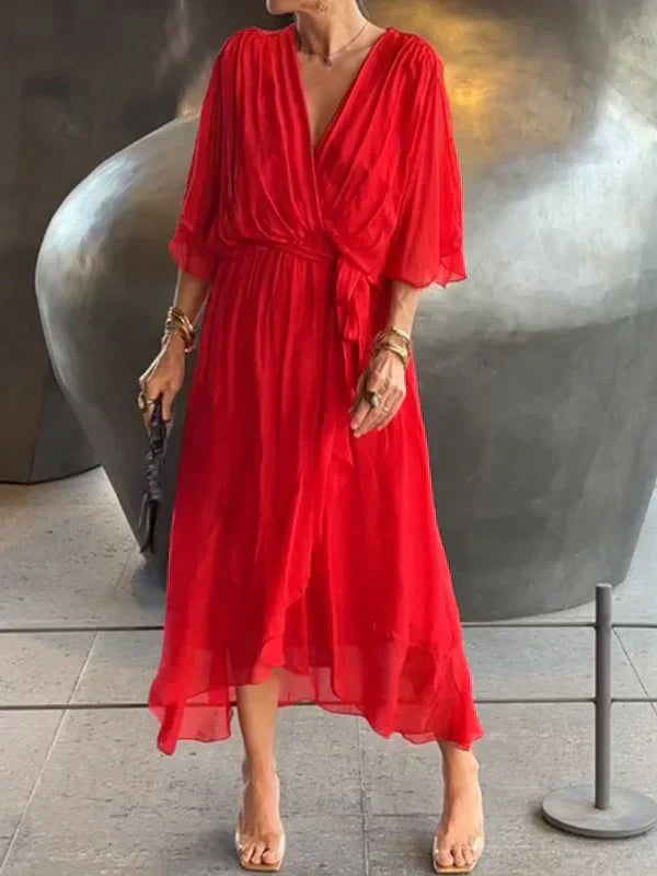 Ellery Canberra™ | Monica - Silk Chiffon Dress With V-neck