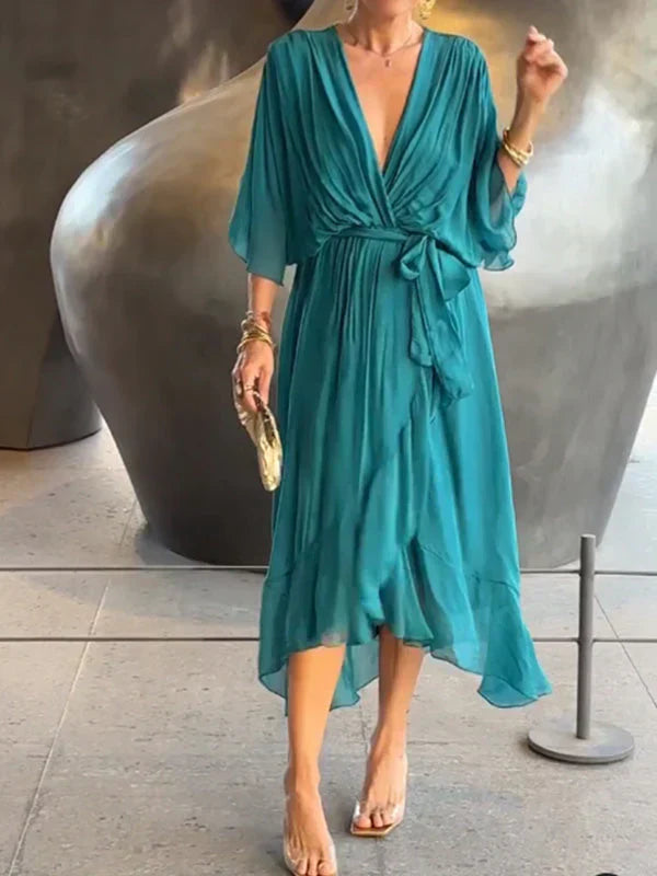 Ellery Canberra™ | Monica - Silk Chiffon Dress With V-neck