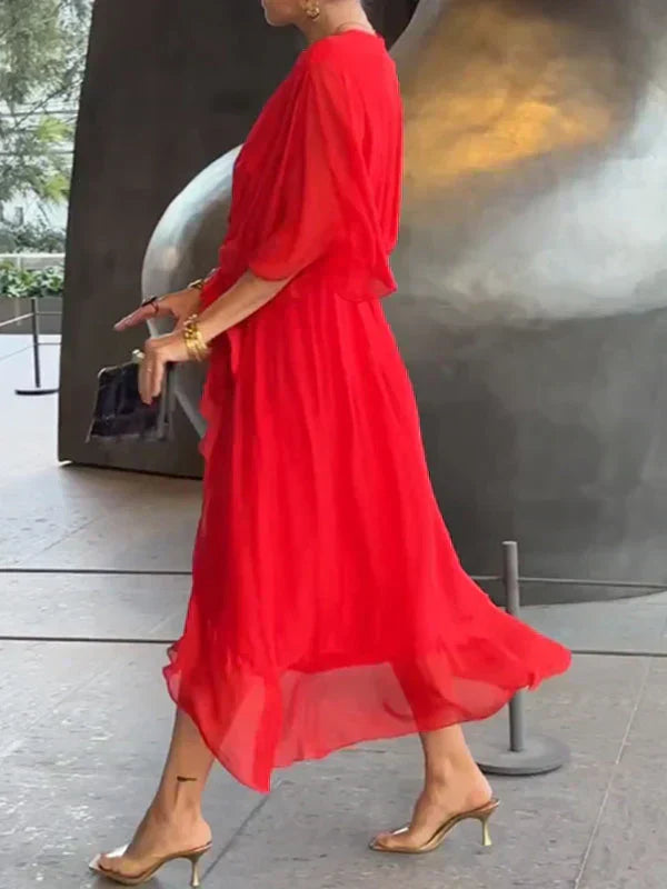 Ellery Canberra™ | Monica - Silk Chiffon Dress With V-neck