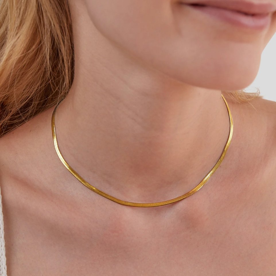 Ellery Canberra™ - Tatum | Snake Chain Gold Necklace