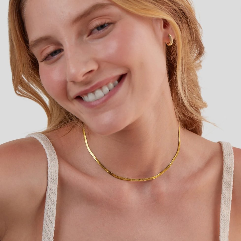 Ellery Canberra™ - Tatum | Snake Chain Gold Necklace