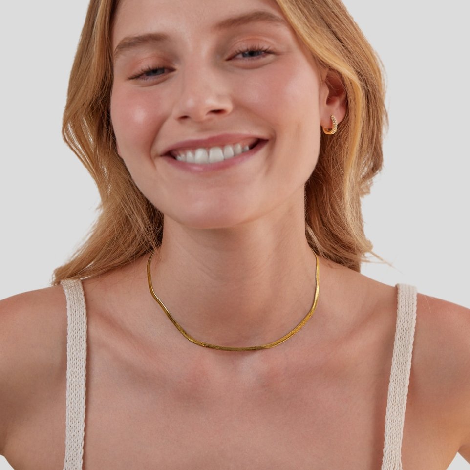 Ellery Canberra™ - Tatum | Snake Chain Gold Necklace