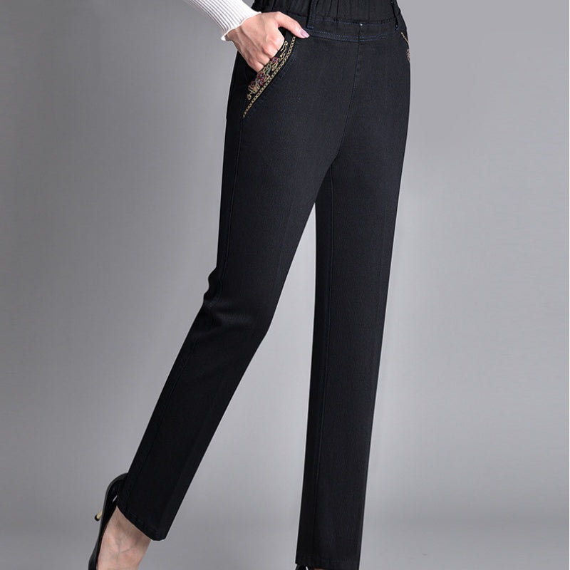 Ellery Canberra™ | Elegant Elastic Women's Pants
