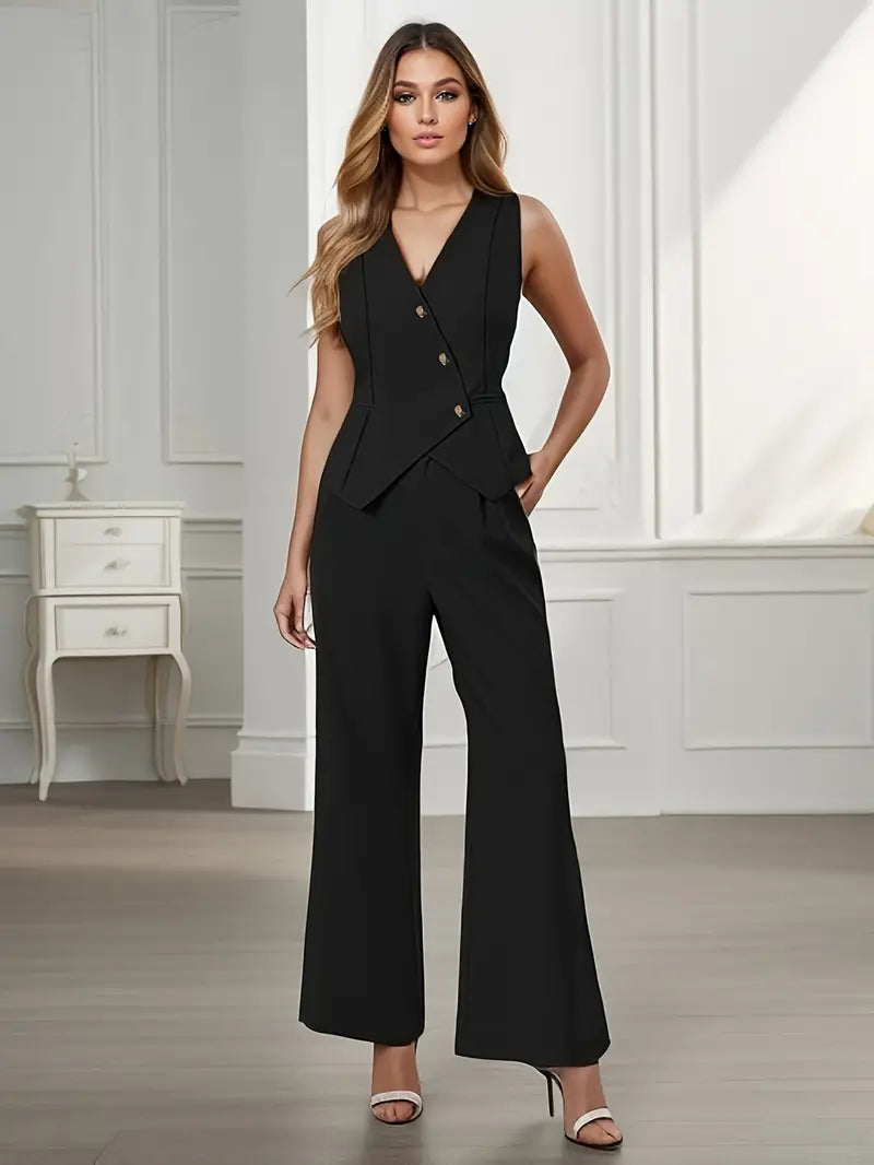 Ellery Canberra Embria |  Women’s Sleeveless Two-Piece Jumpsuit