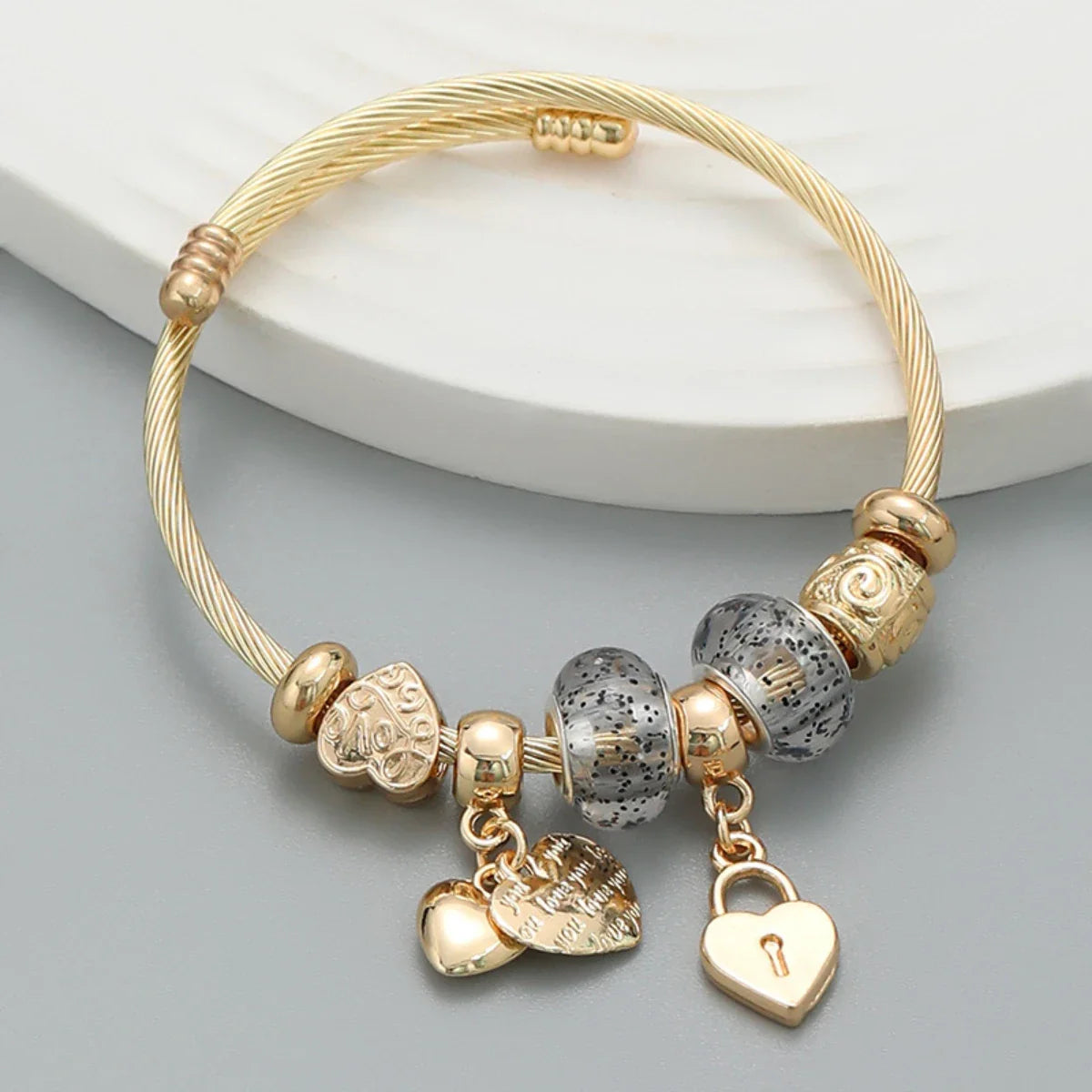 Ellery Canberra™ - Ali |Stainless Steel Circle Panjiadora Beaded Love Bracelet