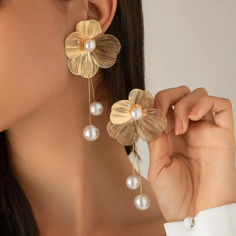 Ellery Canberra™ - Mandy | Romantic Flower Pearl Drop Earrings