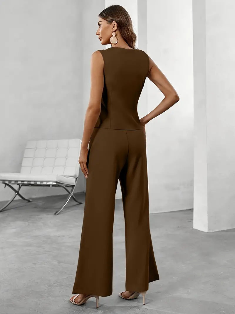 Ellery Canberra Embria |  Women’s Sleeveless Two-Piece Jumpsuit